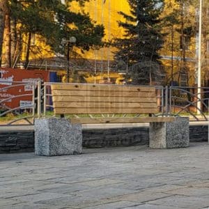 Скамья С4 - Черное и белое